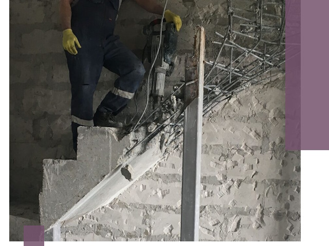 Демонтаж металлических и бетонных лестниц в Темрюке