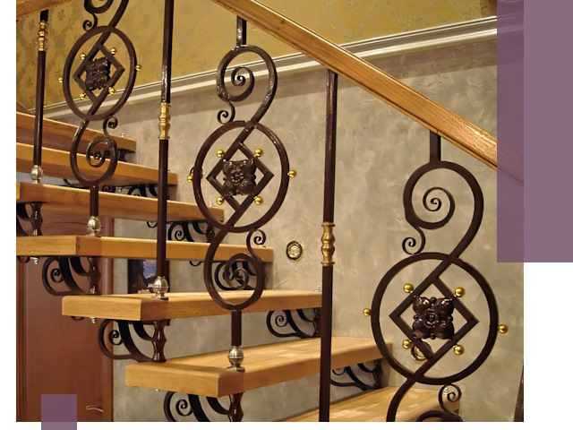 Изготовление кованых лестниц под ключ в Темрюке