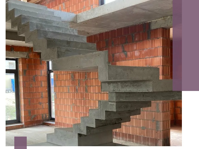 Изготовление бетонных лестниц под ключ в Темрюке