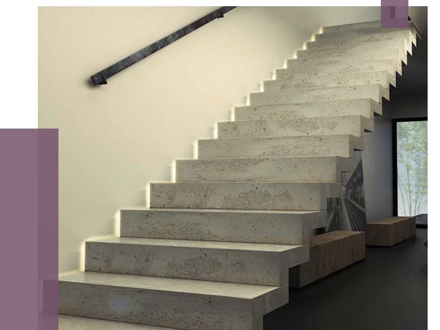 Облицовка бетонных лестниц в Темрюке от 4632 руб/м2