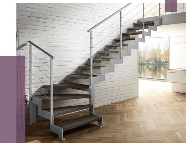 Г-образные лестницы под ключ в Темрюке от 37312 руб. | ПРОЛЁТ-Тмр