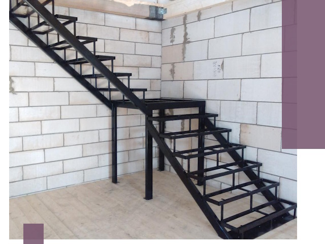 Лестницы на металлокаркасе под ключ в Темрюке — изготовление и монтаж