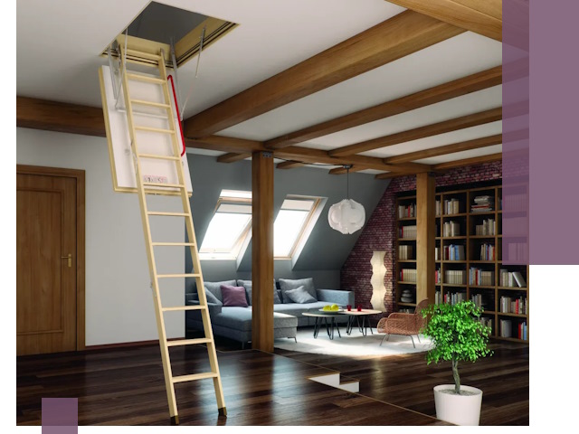 Чердачные лестницы под ключ в Темрюке: изготовление и монтаж