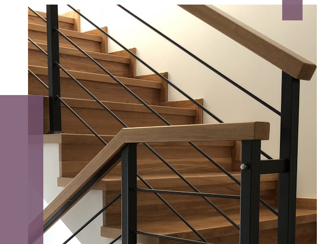 Обшивка металлической лестницы деревом в Темрюке от 4375 руб. 