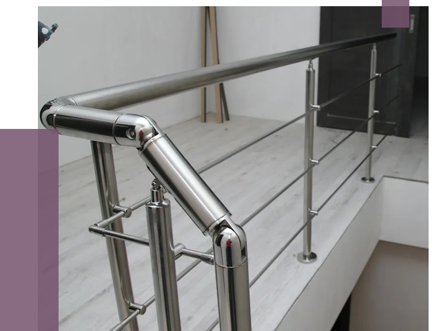 Перила из нержавеющей стали в Темрюке от 9058 руб. под ключ | ПРОЛЁТ-Тмр