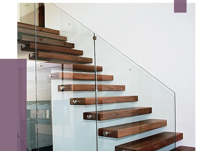 Стеклянные перила для лестницы в Темрюке от 14925 руб.