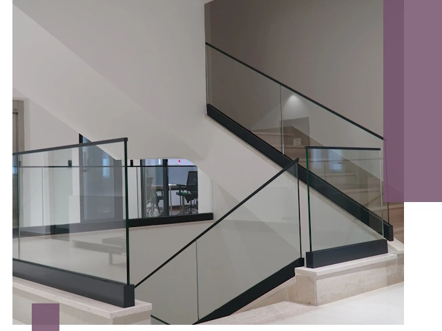 Стеклянные перила премиум-класса с установкой в Темрюке