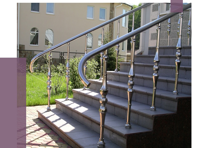 Перила для крыльца в Темрюке от 10808 руб. — монтаж ПРОЛЁТ-Тмр