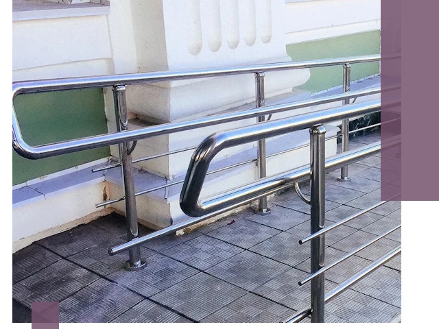 Ограждения пандусов из металла и нержавейки в Темрюке