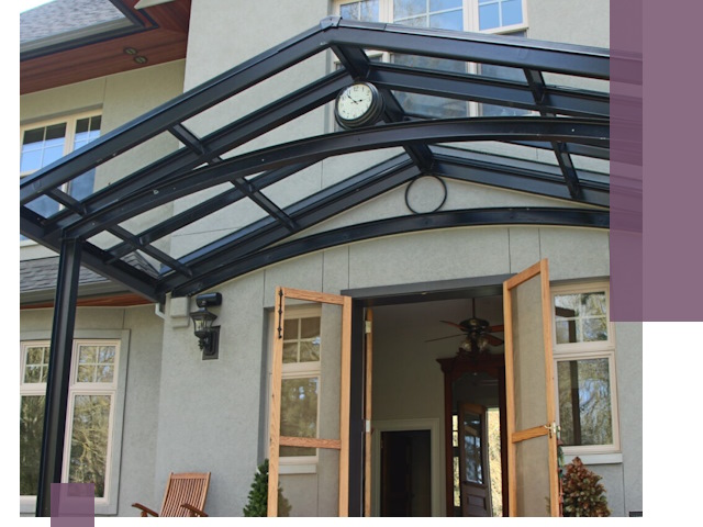 Изготовление и монтаж навесов и козырьков в Темрюке