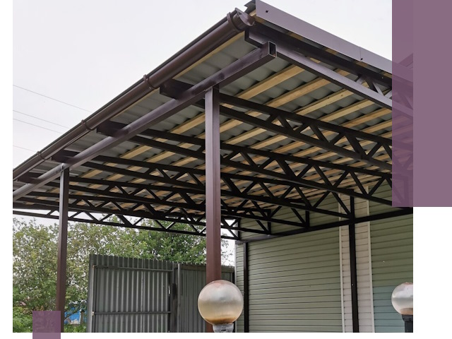 Навесы под ключ в Темрюке: изготовление, монтаж и гарантия