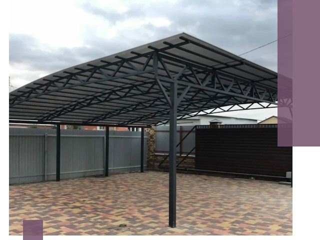 Недорогие навесы под ключ в Темрюке — изготовление и монтаж