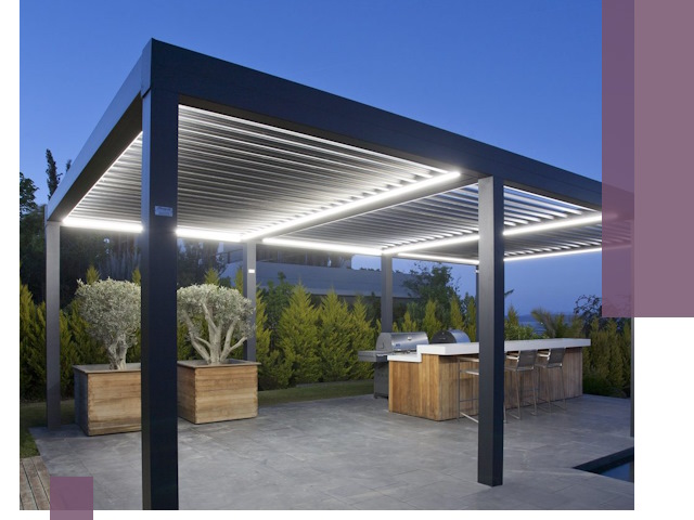 Навесы отдельно стоящие под ключ в Темрюке из металла и поликарбоната