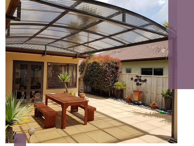 Навесы во двор под ключ в Темрюке — изготовление и монтаж