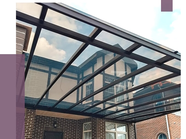 Навесы из поликарбоната в Темрюке от 8667 руб. под ключ — ПРОЛЁТ-Тмр