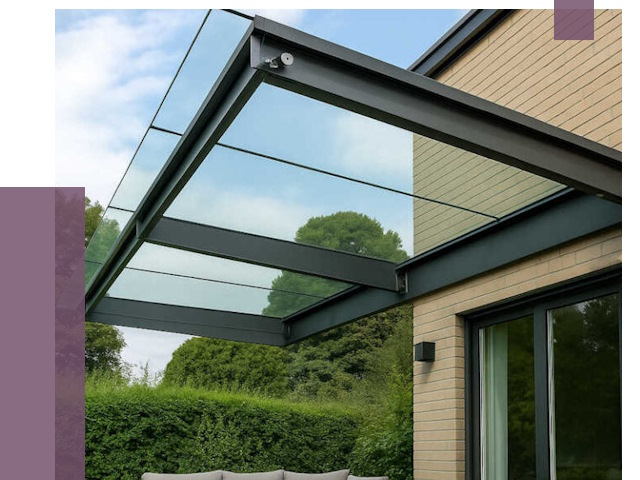 Стеклянные навесы и козырьки в Темрюке от 12352 руб.