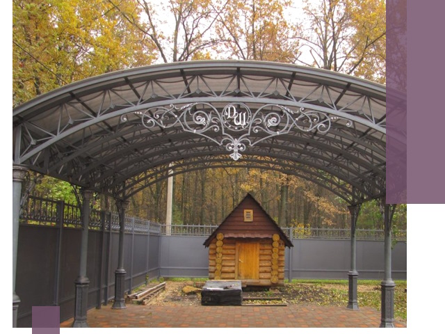 Кованые навесы премиум-класса под заказ в Темрюке