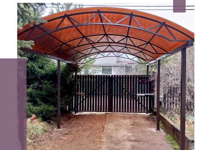 Арочные навесы в Темрюке от 12815 руб. — изготовление и монтаж | ПРОЛЁТ-Тмр