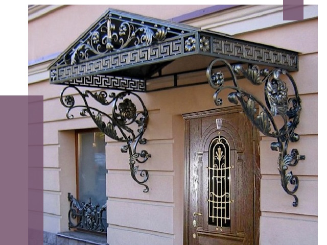 Кованые козырьки в Темрюке под ключ от 12815 руб. — ПРОЛЁТ