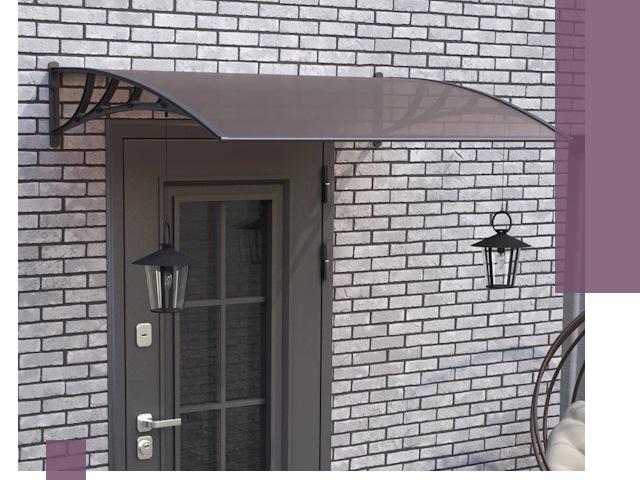 Недорогие козырьки и навесы под ключ в Темрюке