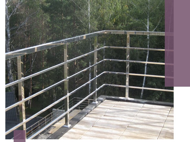 Парапеты из нержавеющей стали в Темрюке — изготовление и монтаж