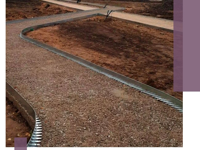 Металлические бордюры под ключ в Темрюке — изготовление и монтаж