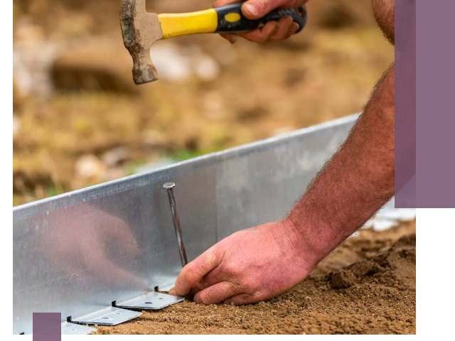 Монтаж металлических бордюров в Темрюке быстро и качественно