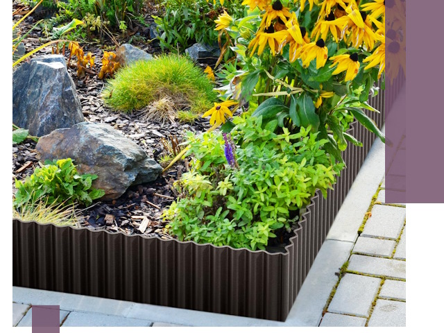 Металлические бордюры для клумб в Темрюке — производство и монтаж