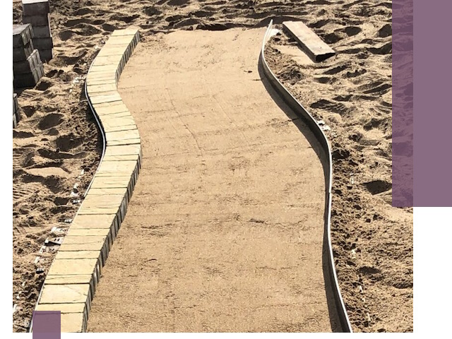 Металлические бордюры для тротуаров в Темрюке — прочные и долговечные