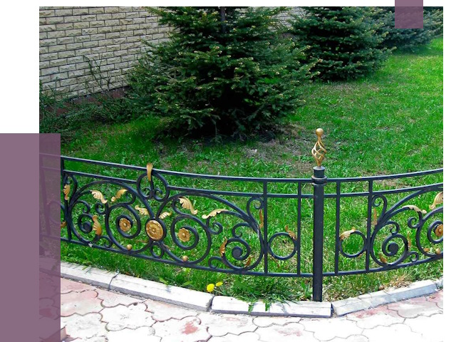 Кованые газонные ограждения в Темрюке от 7668 руб. — ПРОЛЁТ-Тмр