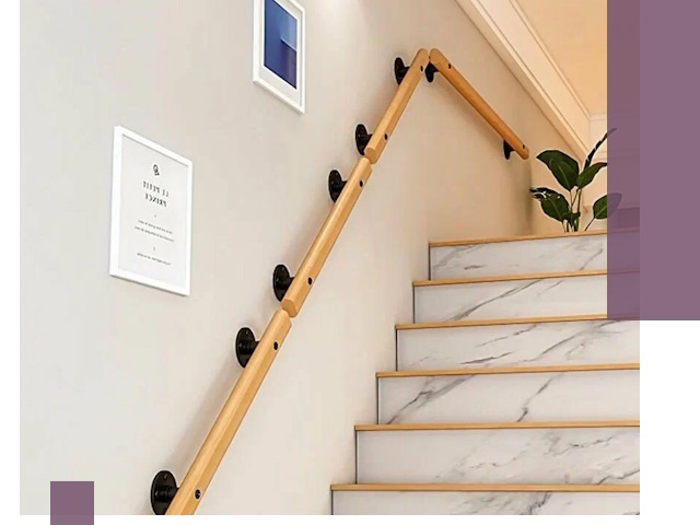 Поручни металлические и деревянные под ключ в Темрюке