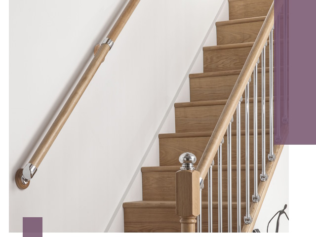 Пристенные поручни из стали и нержавейки под монтаж в Темрюке